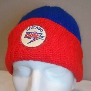 Vintage Chicago Blitz USFL Football Knit Hat Cap Amazing Condition 1982 - 1984